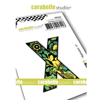 Carabelle Studio - Cling Stamp Art - Alphabet X - Stempel
