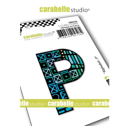 Carabelle Studio - Cling Stamp Art - Alphabet P - Stempel