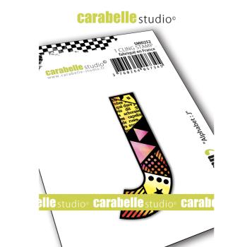 Carabelle Studio - Cling Stamp Art - Alphabet J - Stempel