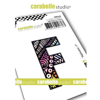 Carabelle Studio - Cling Stamp Art - Alphabet F - Stempel