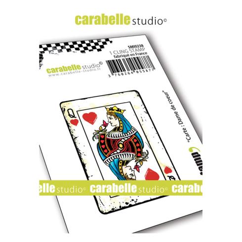 Carabelle Studio - Cling Stamp Art -  Dame De Coeur - Stempel