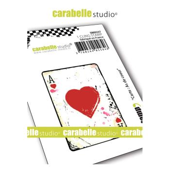 Carabelle Studio - Cling Stamp Art - Carte As De Coeur - Stempel