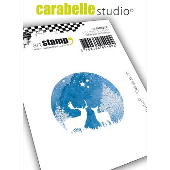 Carabelle Studio - Cling Stamp Art - Ciel De Noel - Stempel