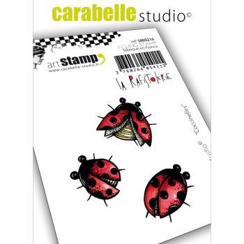 Carabelle Studio - Cling Stamp Art - Coccinelles - Stempel