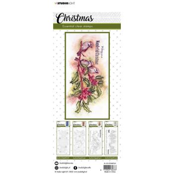 Studio Light - Clear Stamps "Christmas Slimline Birds" - Stempel 
