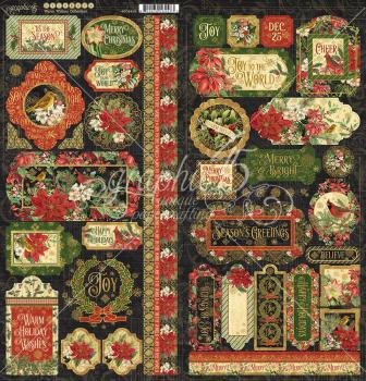 Graphic 45 "Warm Wishes" Sticker - Aufkleber