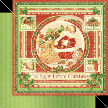 Graphic 45 "Twas the Night Before Christmas" 8x8" Paper Pad