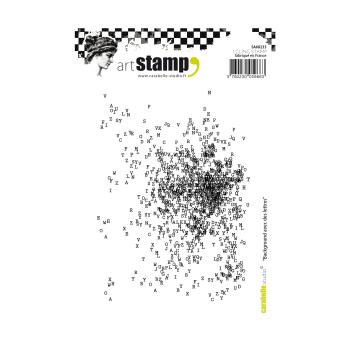 Carabelle Studio - Cling Stamp Art -  Background Avec Des Lettres - Stempel