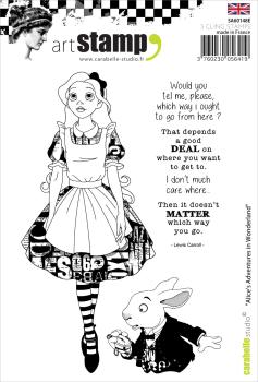 Carabelle Studio - Cling Stamp Art - Alice's Adventures In Wonderland - Stempel