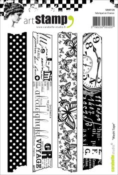 Carabelle Studio - Cling Stamp Art -  Washi Tape - Stempel