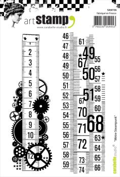 Carabelle Studio - Cling Stamp Art - Metre Steampunk - Stempel