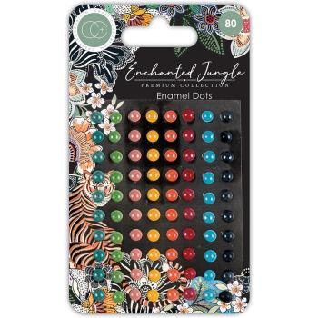 Craft Consortium - Enamel Dots - "  Enchanted Jungle " - Klebesteine 