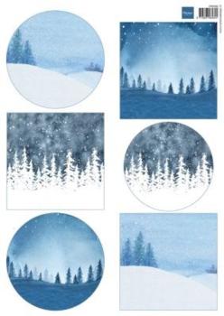Marianne Design -  Paper Sheet A4 - Winter Landscapes - Designpapier 