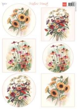 Marianne Design - Paper Sheet A4 - Autumn Bouquets - Designpapier 