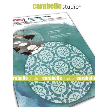 Carabelle Studio - Art Printing - Textures Coasters Vintage Wallpaper #6 - Druckplatte