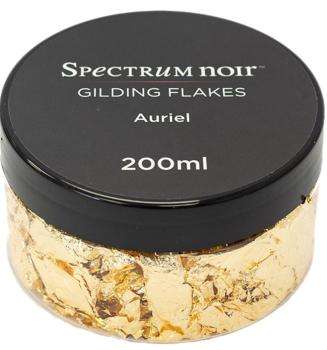 Spectrum Noir - Gilding Flakes - Auriel - Gold  - 200ml - Dekometallflocken