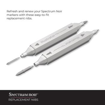 Spectrum Noir Brush - "Super Fine Nibs" - Ersatzspitzen Spectrum Noir Illustrator 