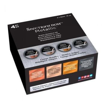 Spectrum Noir - Metallic Liquid Ink - " Vintage Metallics " Metallic Tinten - 4x30ml"