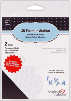 Scrapbook Adhesives 3D Foam Circle Frames - White