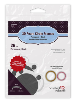 Scrapbook Adhesives - 3D Foam Circle Frames   - Schaumklebeband Rahmen
