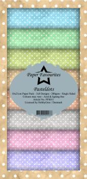 Paper Favourites - "  Pastel Dots  " - Slim Paper Pack - 3x8 Inch 