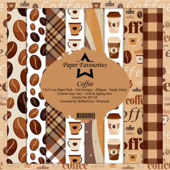 Paper Favourites - "  Coffee  " - Paper Pack - 6x6 Inch