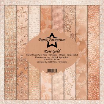 Paper Favourites - "  Rose Gold  " - Paper Pack - 12x12 Inch