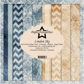 Paper Favourites - "  London Sky  " - Paper Pack - 12x12 Inch
