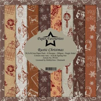 Paper Favourites - "  Rustic Christmas  " - Paper Pack - 12x12 Inch