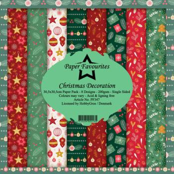 Paper Favourites - "  Christmas Decoration  " - Paper Pack - 12x12 Inch