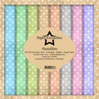 Paper Favourites - "  Pastel Dots  " - Paper Pack - 12x12 Inch