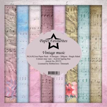 Paper Favourites - " Vintage Music " - Paper Pack - 12x12 Inch