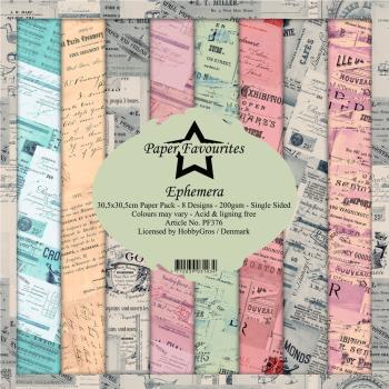 Paper Favourites - " Ephemera " - Paper Pack - 12x12 Inch