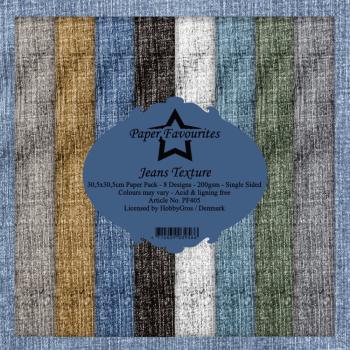 Paper Favourites - "  Jeans Texture  " - Paper Pack - 12x12 Inch