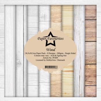Paper Favourites - " Wood " - Paper Pack - 12x12 Inch
