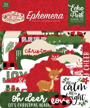 Echo Park - Ephemera - "The Magic Of Christmas" - Stanzteile