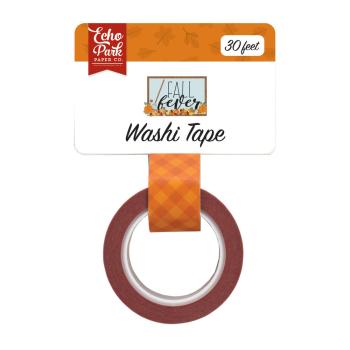 Echo Park - Washi Tape - "Orange Fall Plaid" - Decorative Tape 