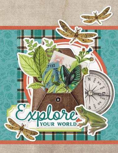 Simple Stories Simple Vintage Lakeside  Simple Cards Kit - Bits & Pieces