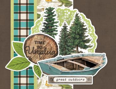 Simple Stories Simple Vintage Lakeside  Simple Cards Kit - Bits & Pieces