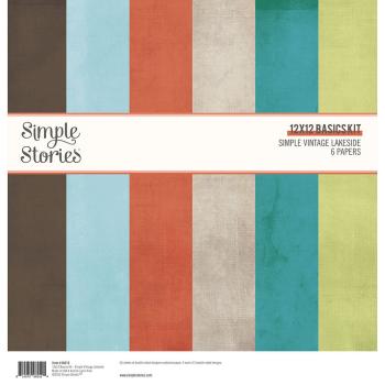 Simple Stories Simple Vintage Lakeside  - Basic Cardstock 12x12 Inch