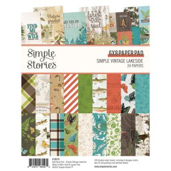 Simple Stories Simple Simple Vintage Lakeside  Paper Pad - Designpapier 6x8 Inch