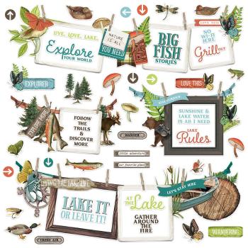 Simple Stories Simple Vintage Lakeside   Banner Sticker 