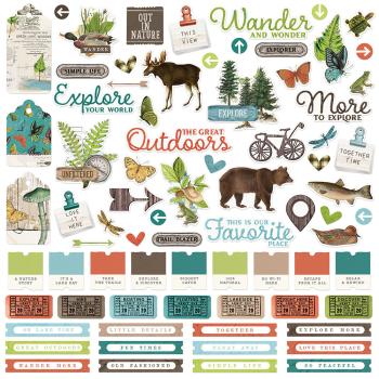 Simple Stories - Simple Vintage Lakeside  - Cardstock Sticker 