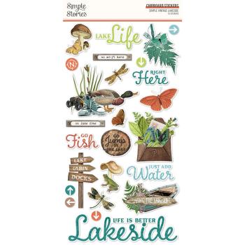 Simple Stories - Simple Vintage Lakeside - Chipboard Sticker 