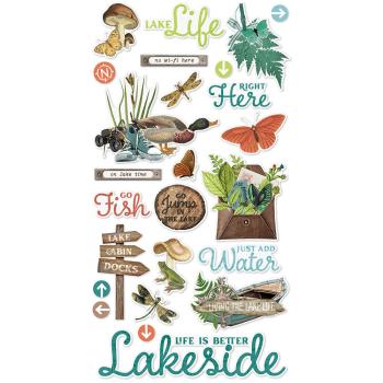 Simple Stories - Simple Vintage Lakeside - Chipboard Sticker 
