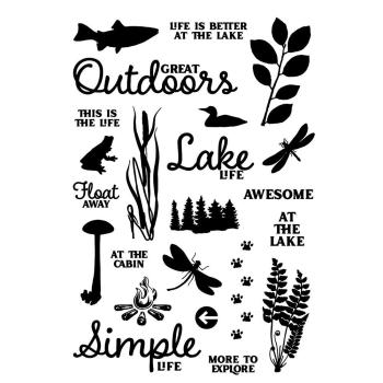 Preview: Simple Stories -  Simple Vintage Lakeside - Clearstamp - Stempel