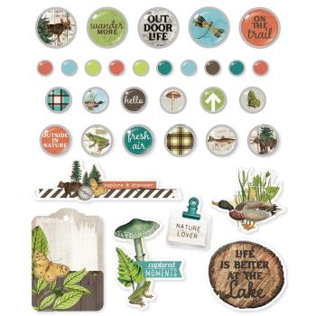 Preview: Simple Stories   Simple Vintage Lakeside  Decorative Brads
