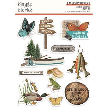 Simple Stories - Simple Vintage Lakeside  - Layered Stickers 