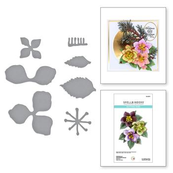 Spellbinders Dies "Helleborus (Christmas Rose) Etched" Stanzschablonen