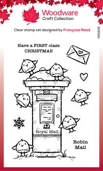 Woodware - Clear Stamps - Robin Post  - Stempel 